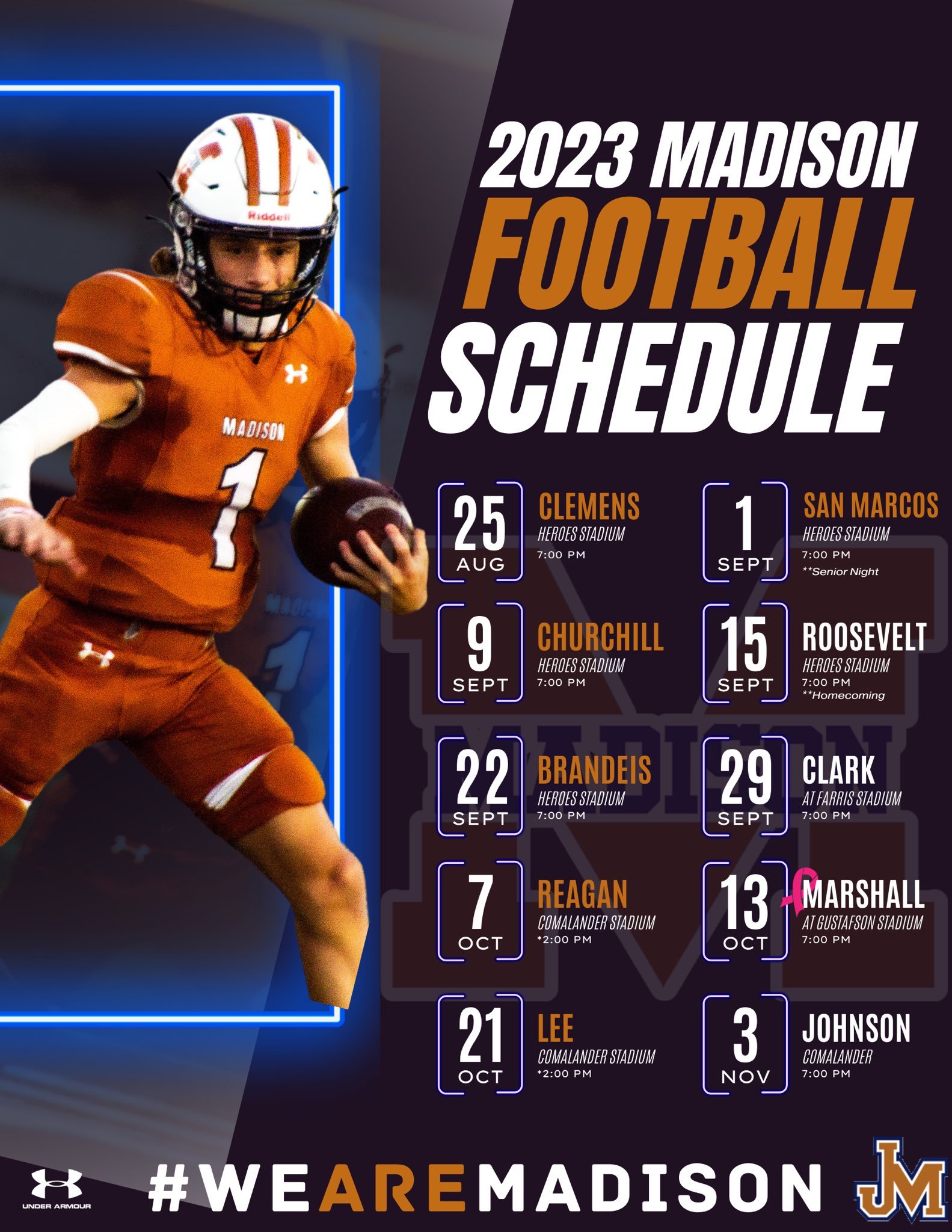Madison High School Football Schedule