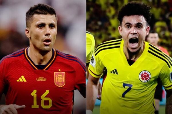 Spain National Football Team Vs Colombia National Football Team Lineups