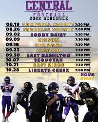Central High School Football Schedule